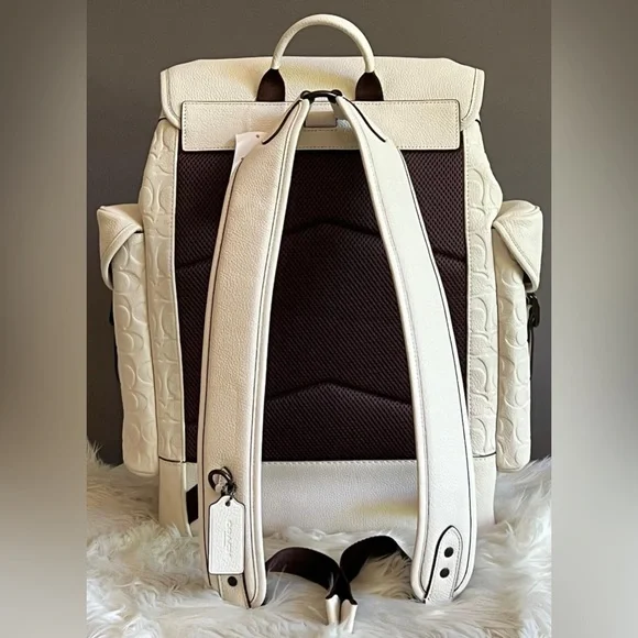 💰SOLD - CH767- Coach Hitch Backpack in Signature Leather - Picture 3 of 13